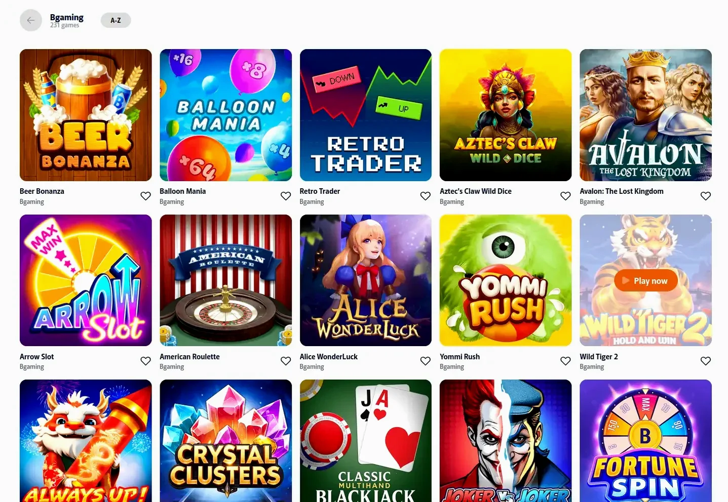 Glorion App Casino Spiele mobil